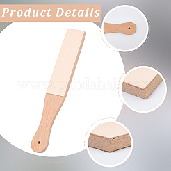 Beech Wood Leather Sharpening Board&nbsp;AJEW-CL0005-58