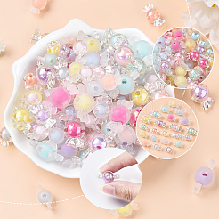 30Pcs Transparent Acrylic Beads&nbsp;TACR-YW0002-35