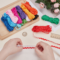 65M 13 Colors Polyester Wave Ribbon&nbsp;OCOR-AR0001-94