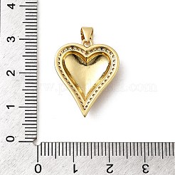 Brass Micro Pave Cubic Zirconia Pendants&nbsp;KK-A266-04G-G