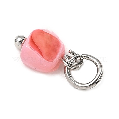 Dyed Natural Freshwater Shell Nuggets Charms&nbsp;PALLOY-JF04375-02