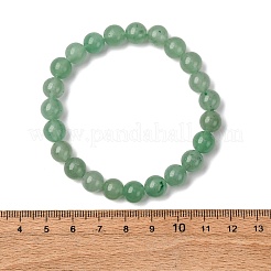 Dyed Natural Green Aventurine Beads Stretch Bracelets&nbsp;BJEW-Q305