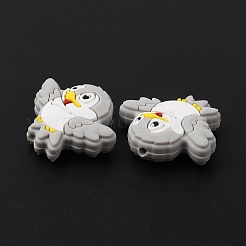 Bird Food Grade Eco-Friendly Silicone Beads&nbsp;SIL-WH0018-003B