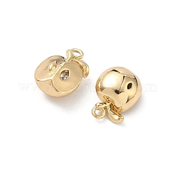 Brass Micro Pave Cubic Zirconia Pendants&nbsp;KK-L260-18G