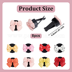 Bowknot Resin Car Air Vent Clips&nbsp;HJEW-OC00269