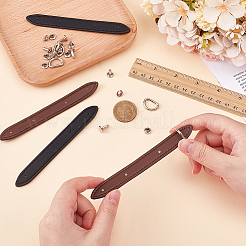 2 Bags 2 Colors Microfiber Leather Suspension Clasps&nbsp;DIY-CL0002-41