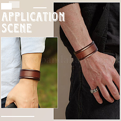 Cowhide Cord Bracelets&nbsp;BJEW-WH20001-19A
