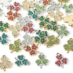 32Pcs 8 Styles Alloy Rhinestone Pendants&nbsp;ALRI-TA0001-45