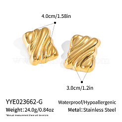 304 Stainless Steel Stud Earrings for Women&nbsp;WX0122