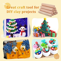 Solid Beech Wood Craft Sticks&nbsp;WOOD-WH0124-38