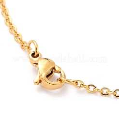 304 Stainless Steel Cross with Evil Eye Pendant Necklaces&nbsp;STAS-B021-05