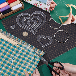 Transparent Acrylic Sewing Template&nbsp;AJEW-NB0007-10C