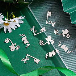 24Pcs 3 Styles 201 Stainless Steel Connector Charms&nbsp;STAS-DC0008-74