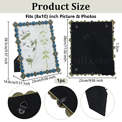 Rectangle Zinc Alloy Enamel Photo Frame Stand&nbsp;AJEW-WH0794-87C