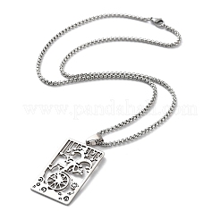 Non-Tarnish 201 Stainless Steel Pendant Necklaces&nbsp;NJEW-K253-23P
