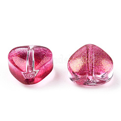 Transparent Spray Painted Glass Beads&nbsp;GLAA-R211-02-B07