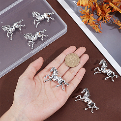 6Pcs Horse Alloy Brooch&nbsp;JEWB-PH0001-54AS
