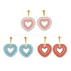 Glass Seed Bead Dangle Earrings&nbsp;EJEW-MZ00768