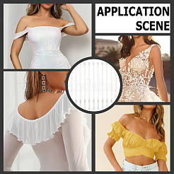 10 Pairs TPU Non-slip Bra Straps&nbsp;DIY-CY0003-14B