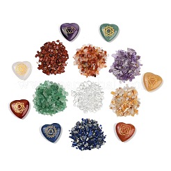 7 Chakra Natural Mixed Gemstone Ornaments&nbsp;G-Z101-01