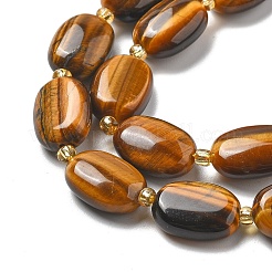 Natural Tiger Eye Beads Strands&nbsp;G-H005-A10-02