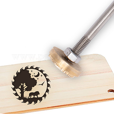 Stamping Embossing Soldering Brass with Stamp&nbsp;AJEW-WH0113-15-187-1