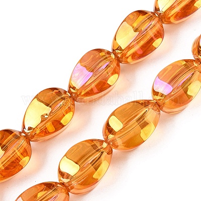 Electroplate Glass Beads Strands&nbsp;EGLA-T028-01G-1