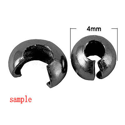 Brass Crimp Beads Covers&nbsp;KK-G016-P-1