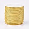 Nylon Braided Threads, Chinese Knotting Cords for Jewelry Making Macrame Craft, Yellow, 0.8mm, about 49.21 yards(45m)/roll