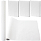 Nylon Fabric, Binding Cloth, Rectangle, White, 890x430mm