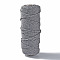 Cotton String Threads, Macrame Cord, Decorative String Threads, for DIY Crafts, Gift Wrapping and Jewelry Making, Gray, 3mm, about 54.68 yards(50m)/roll