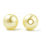 Spray Painted ABS Plastic Imitation Pearl Beads, Round, Lemon Chiffon, 8x7.5mm, Hole: 1.8mm, about 2080 pcs/500g