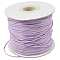 Korean Waxed Polyester Cord, Bead Cord, Plum, 1.2mm, about 185yards/roll