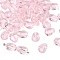 K9 Glass, Imitation Austrian Crystal Beads, Grade AAA, Faceted, teardrop, Pink, 8x6x3.5mm, Hole: 0.7~0.9mm