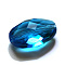 Imitation Austrian Crystal Beads, Grade AAA, K9 Glass, Faceted, Oval, Dodger Blue, 13x10x7mm, Hole: 0.9~1mm