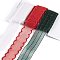 9 Yards 3 Styles Christmas Theme Polyester & Polycotton Ribbons Sets, for Bowknot Making, Gift Wrapping, Mixed Color, 7/8~1 inch(23~26mm), 3 yards/style