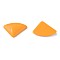 Opaque Acrylic Cabochons, Triangle, Orange, 19.5x28x5mm, about 354pcs/500g