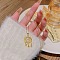 Stainless Steel Cable Chain Necklaces, Rhinestone Pendant Necklaces, Lock, 8.27~19.69 inch(21~50cm)