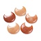 Natural Red Aventurine Cabochons, Moon, 35x31x7.5mm