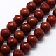 Natural Red Jasper Beads Strands&nbsp;G-I199-25-6mm-1