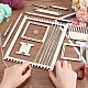 Wood Knitting Loom Kit&nbsp;TOOL-WH0155-76A-3