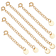 6Pcs 3 Styles 304 Stainless Steel End with Chains&nbsp;FIND-UN00027-1