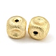 Brass Textured Beads&nbsp;KK-P258-04C-G-2