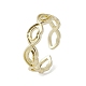 Brass Adjustable Open Rings&nbsp;RJEW-K257-67G-1