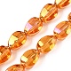 Electroplate Glass Beads Strands&nbsp;EGLA-T028-01G-1