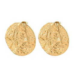Textured 304 Stainless Steel Stud Earrings for Women&nbsp;SA-CBA0F84-02G
