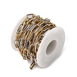 Two Tone 304 Stainless Steel Cable Chains&nbsp;CHS-K018-49GP