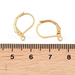 Brass Lever Back Hoop Earrings&nbsp;KK-EC223-C