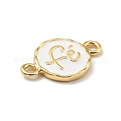 Brass with Enamel Connector Charms&nbsp;KK-G416-56G-02
