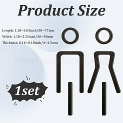 Acrylic Bathroom Door Public Signs Set&nbsp;AJEW-WH20054-223A
